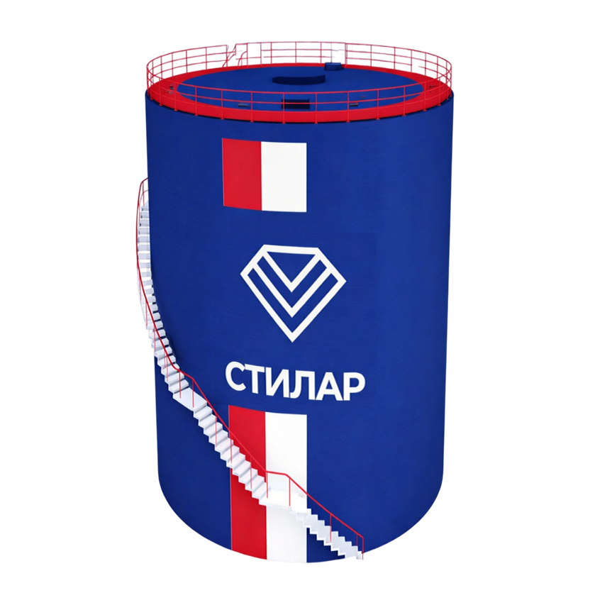 Цельносварной резервуар РВС для питьевой воды 15 м³ от завода-производителя